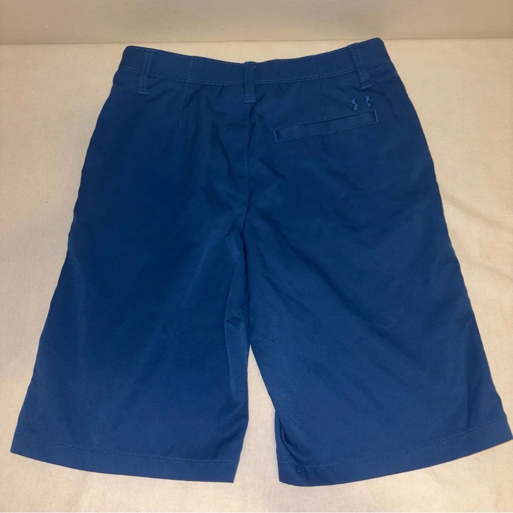 Under Amour Kids Boys Blue Shorts Golf Flat Front Size 14‎